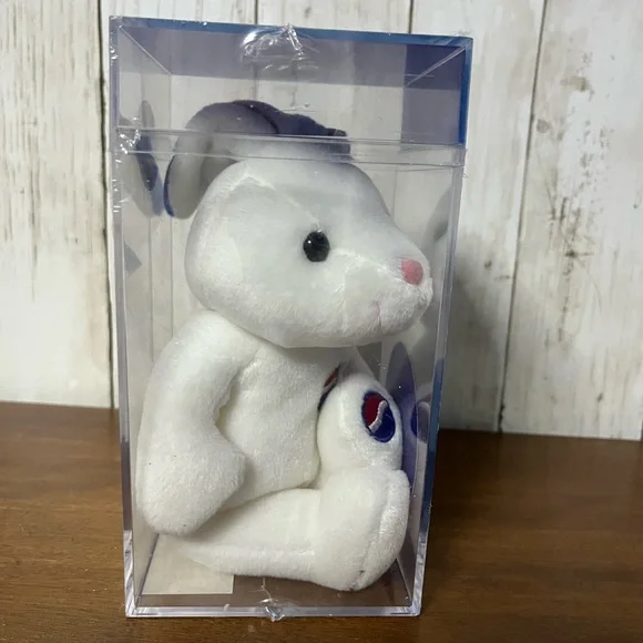 Pepsi 100th‎ Anniversary Limited Edition Bean Bear - White and Blue - Picture 4 of 5